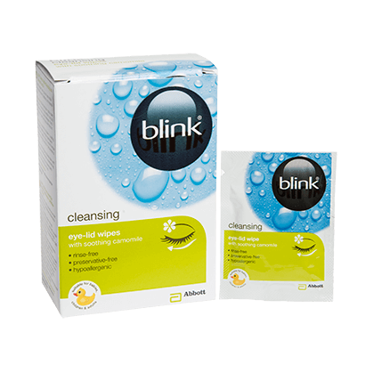 Blink cleansing eye-lid wipes